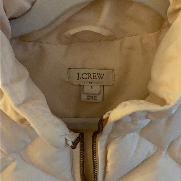 J. Crew Cream Puffer Vest - Picture 3 of 3